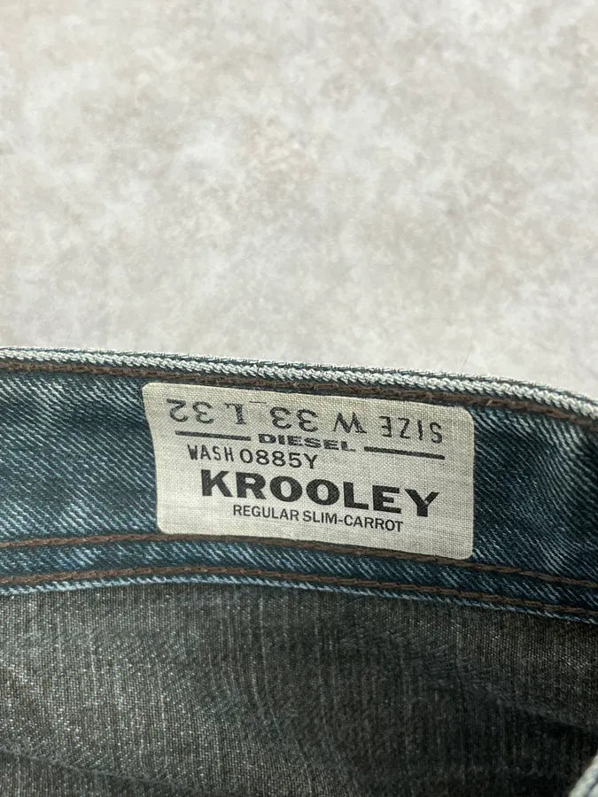 2000s Diesel Blue Faded Denim Jeans LAYDqpC 11