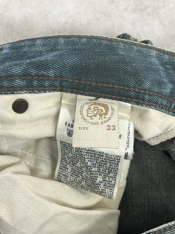 2000s Diesel Blue Faded Denim Jeans LAYDqpC 10