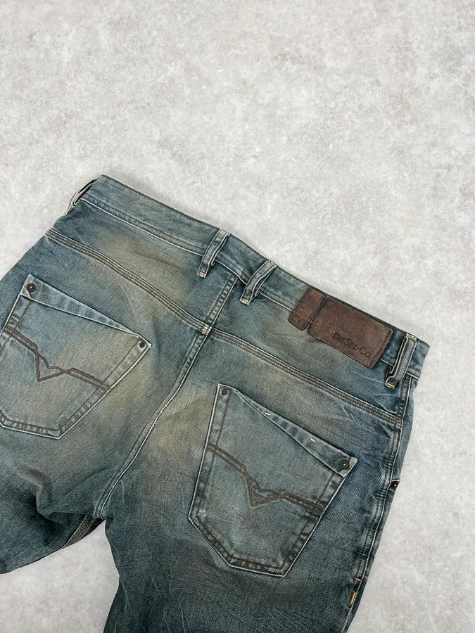 2000s Diesel Blue Faded Denim Jeans LAYDqpC 6