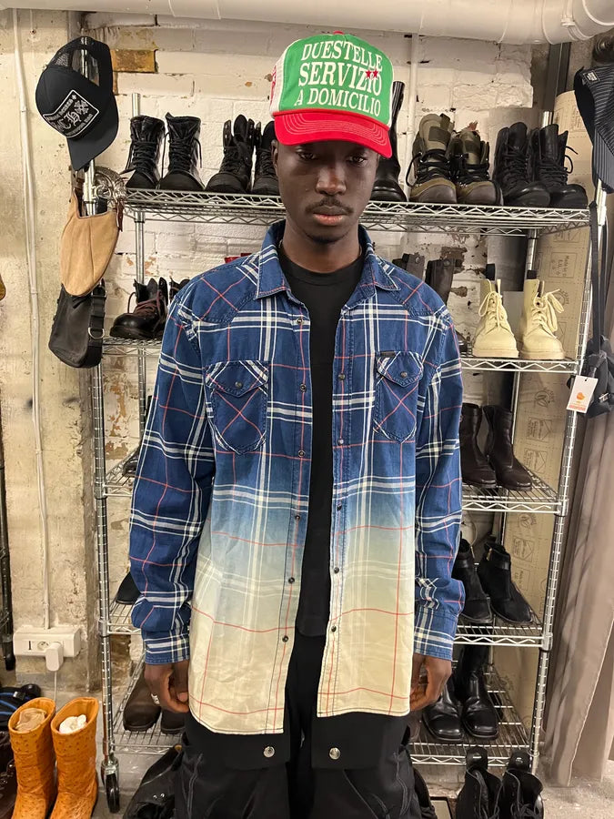 2000s Diesel Blue Gradient Shirt AvTqMQf 1