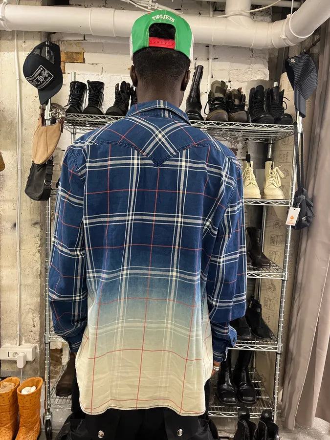 2000s Diesel Blue Gradient Shirt AvTqMQf 2