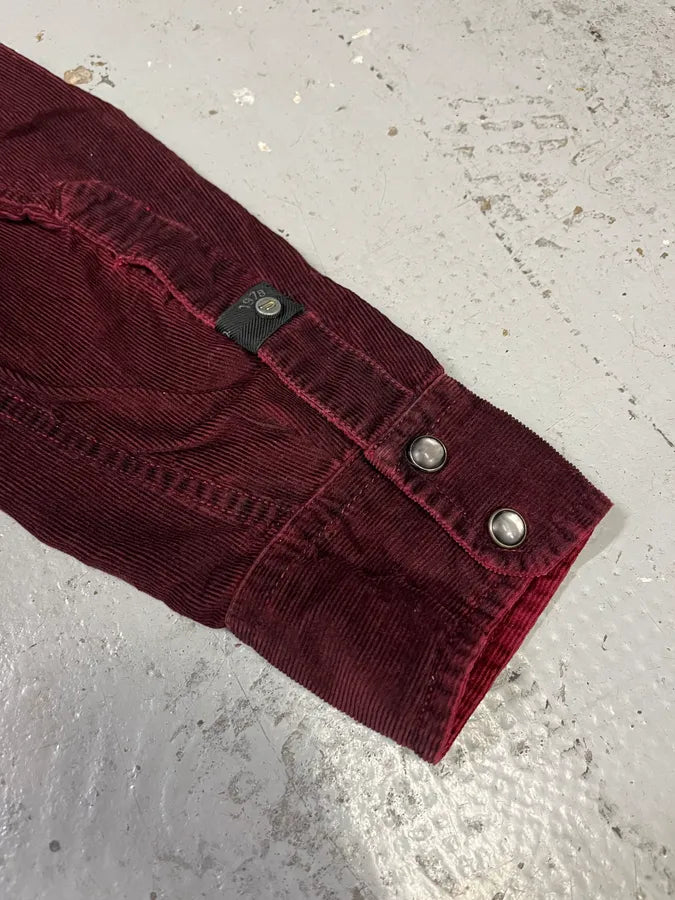 2000s Diesel Bordeaux Velvet Shirt vOzCEYA 7