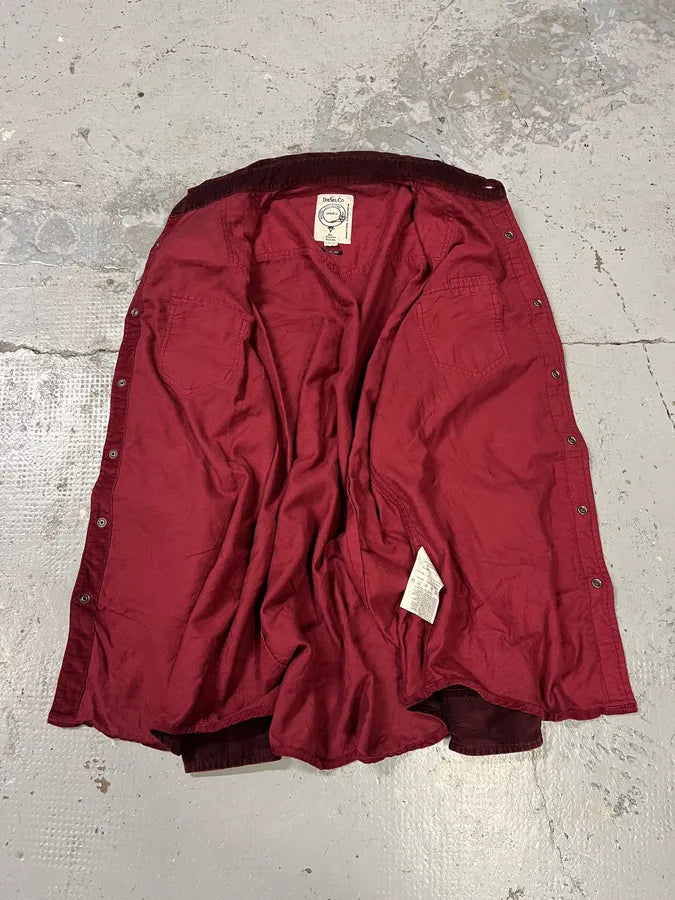 2000s Diesel Bordeaux Velvet Shirt vOzCEYA 8