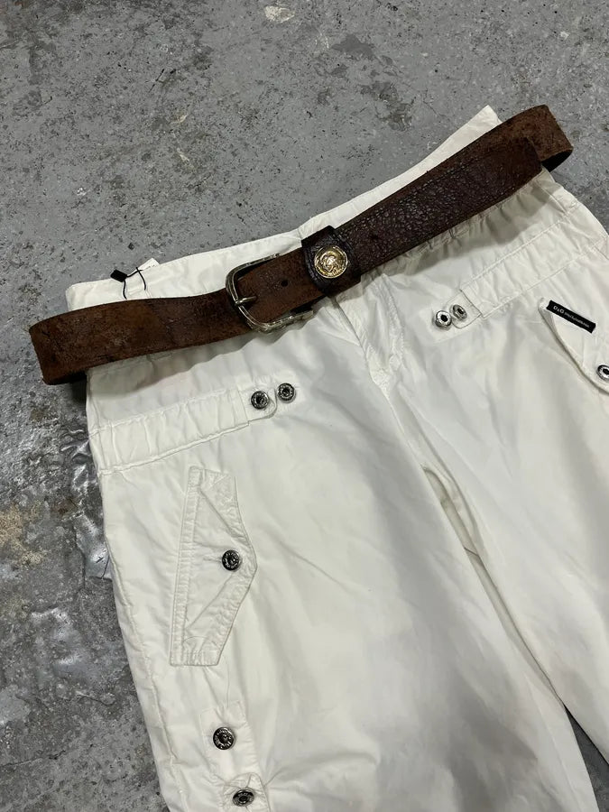 2000s Diesel Brown Eroded Leather Belt jlTaLyk 0