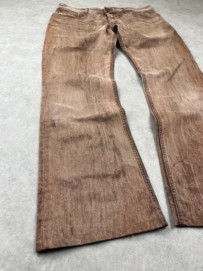 2000s Diesel Brown Faded Denim Bootcut Jeans FAylYnb 7