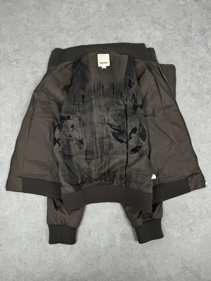 2000s Diesel Brown Faux Fur Cozy Jacket yYNecbL 7