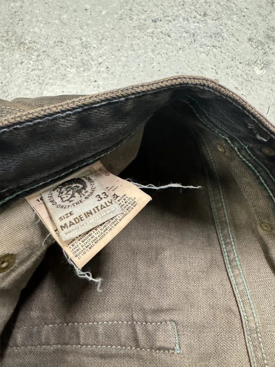 2000s Diesel Brown Rust Denim Jeans SAfrQiW 6