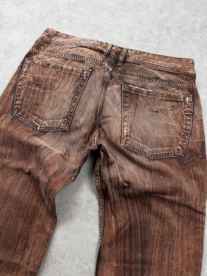 2000s Diesel Brown Rust Flared Jeans vgAbEeU 6