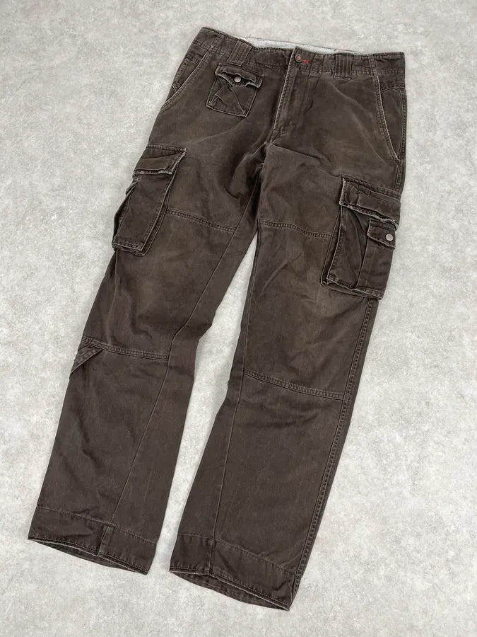 2000s Diesel Brown Utility Cargo Pants ZMOzBGK 4