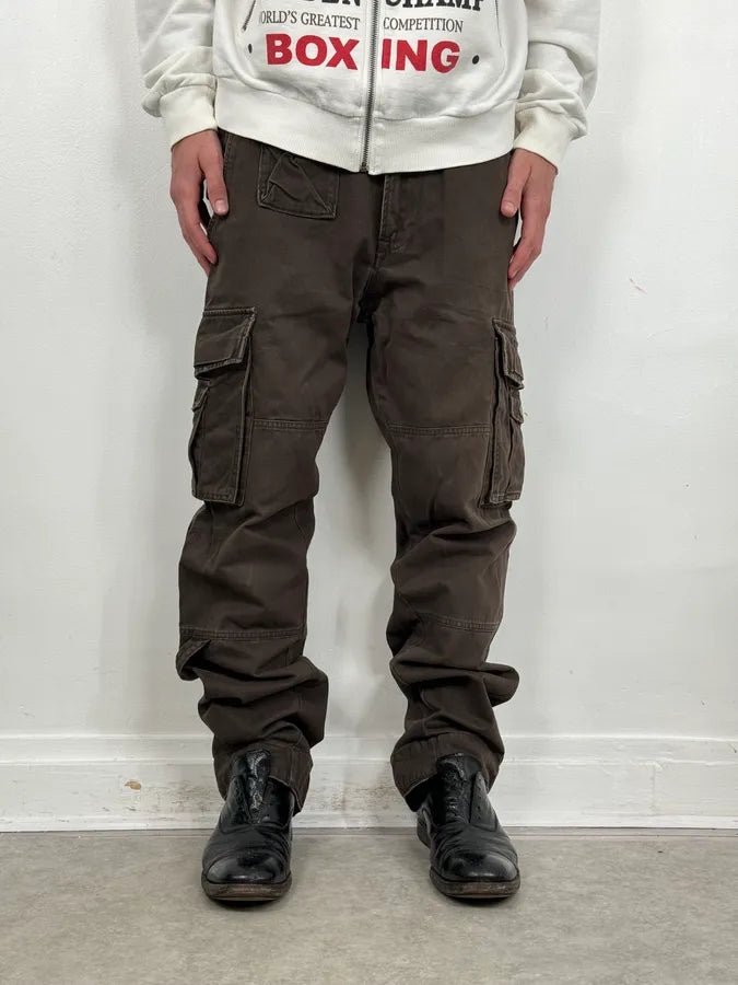 2000s Diesel Brown Utility Cargo Pants ZMOzBGK 2