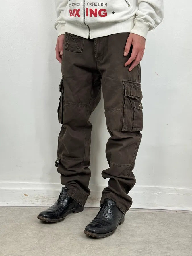 2000s Diesel Brown Utility Cargo Pants ZMOzBGK 1