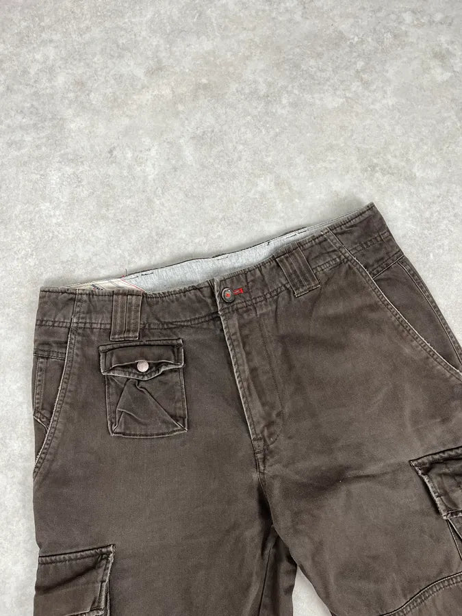 2000s Diesel Brown Utility Cargo Pants ZMOzBGK 5