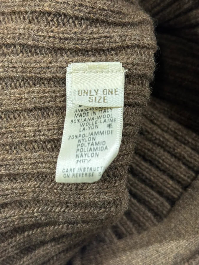 2000s Diesel Brown Wool Relaxed Cozy Beanie Cap TbyjJrk 8