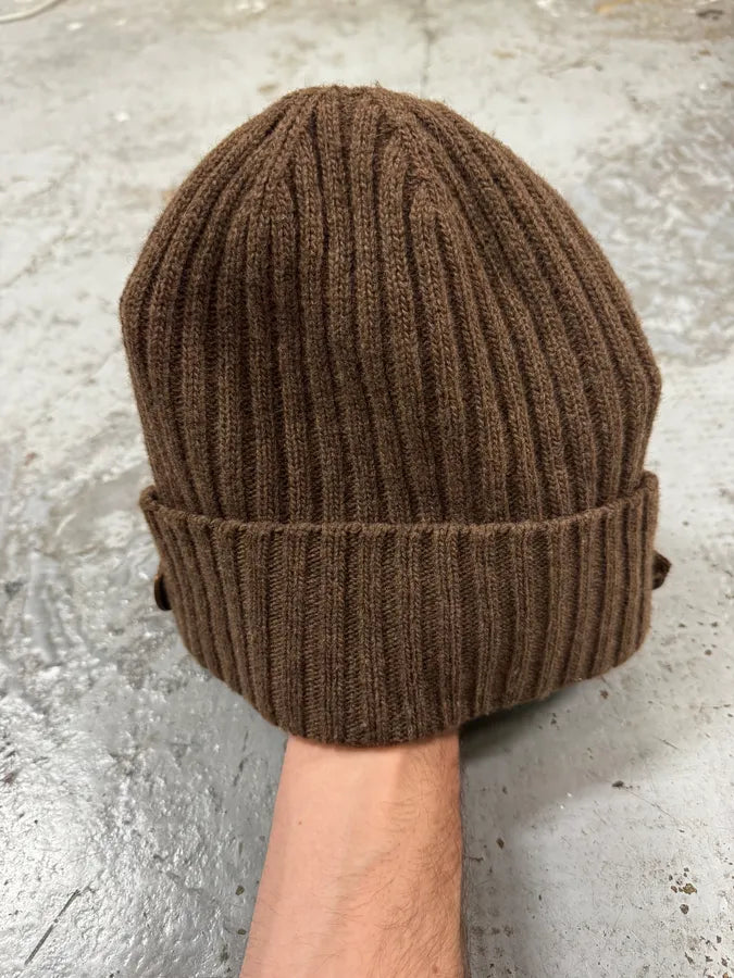 2000s Diesel Brown Wool Relaxed Cozy Beanie Cap TbyjJrk 3
