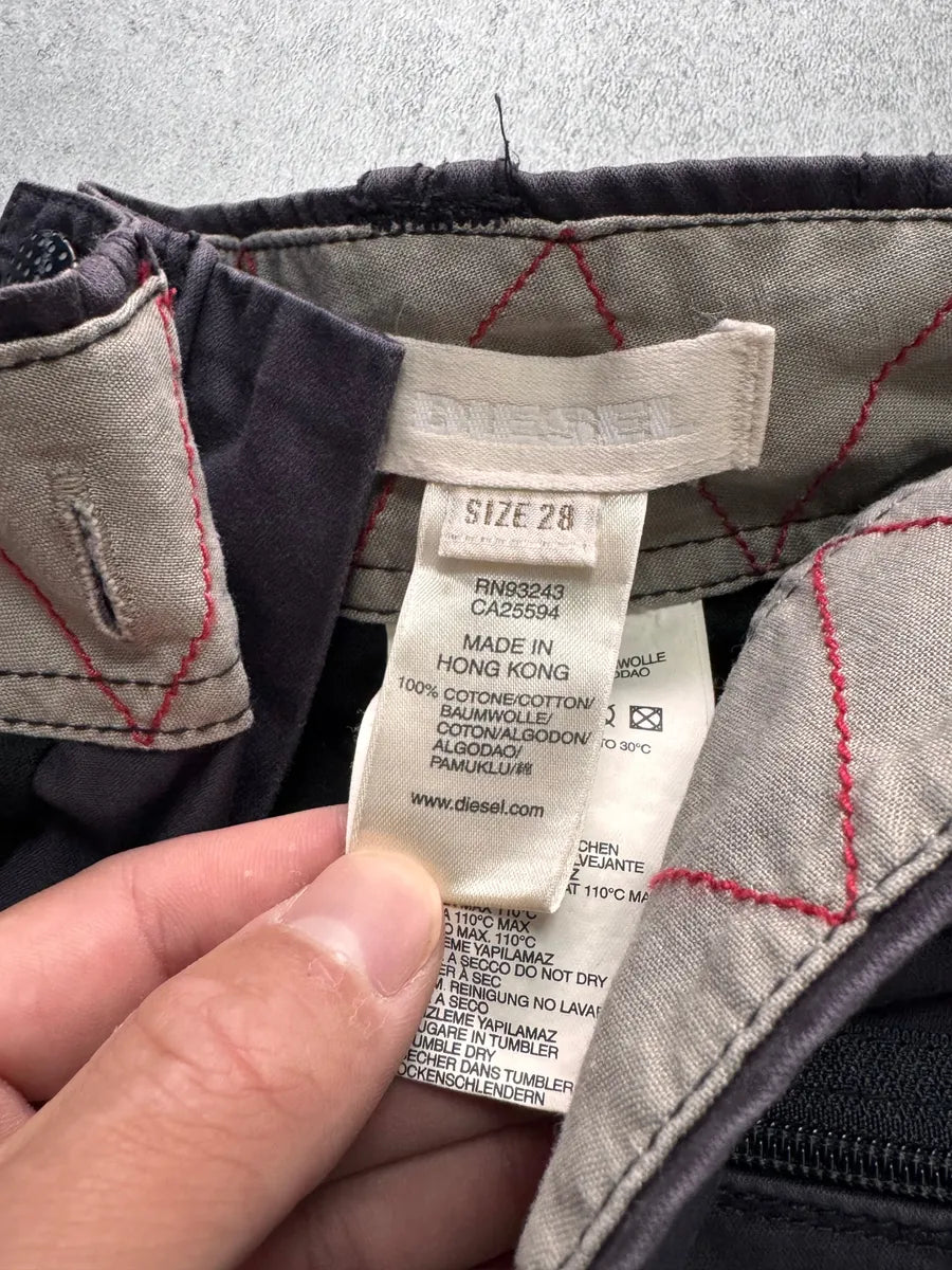 2000s Diesel Cargo Technical Purple Blue Pants uQgrWsn 5