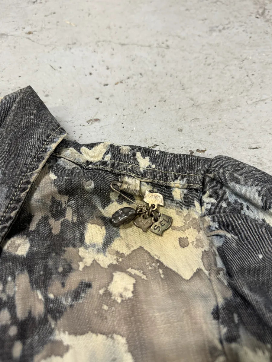 2000s Diesel Contemporary Full Splash Painted Denim Jacket hvpQBWQ 7