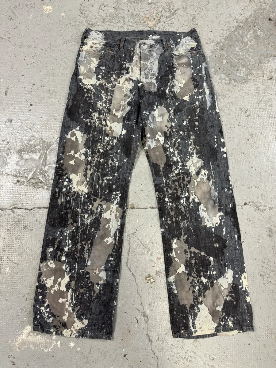2000s Diesel Contemporary Full Splash Painted Effect Pants FpqoVzS 4