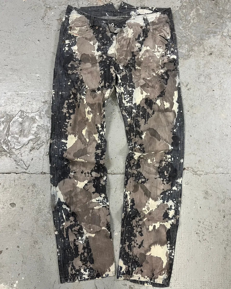 2000s Diesel Contemporary Full Splash Painted Effect Pants (M/L) KLLfNXN 0