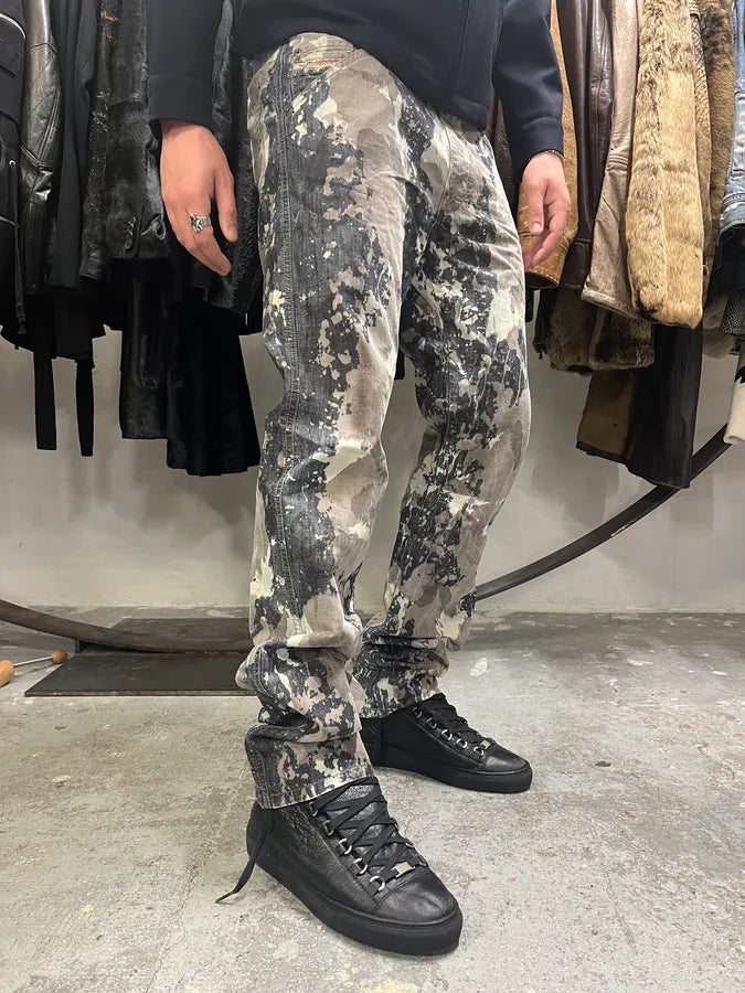 2000s Diesel Contemporary Full Splash Painted Effect Pants (M/L) KLLfNXN 2