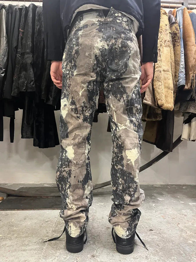 2000s Diesel Contemporary Full Splash Painted Effect Pants (M/L) KLLfNXN 3