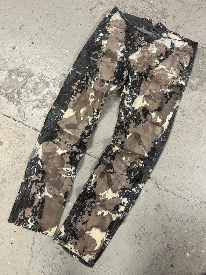 2000s Diesel Contemporary Full Splash Painted Effect Pants (M/L) KLLfNXN 4