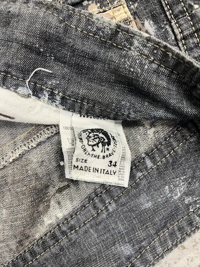 2000s Diesel Contemporary Full Splash Painted Effect Pants (M/L) KLLfNXN 9