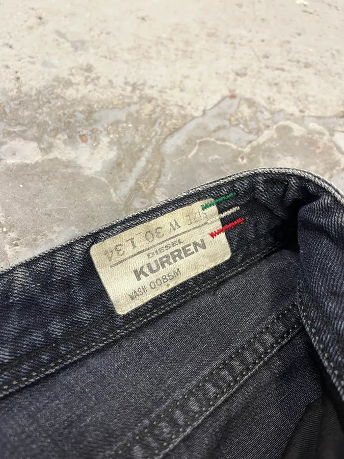 2000s Diesel Crack Navy Faded Jeans NFFkIcc 11