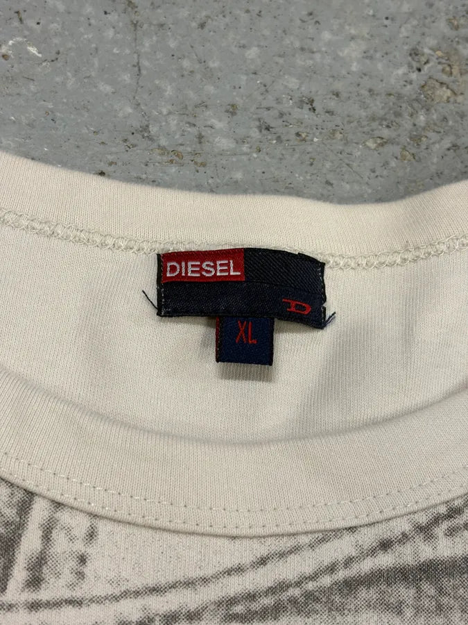 2000s Diesel Denim Trompe L’Oeil White Longsleeves fiOqFis 6