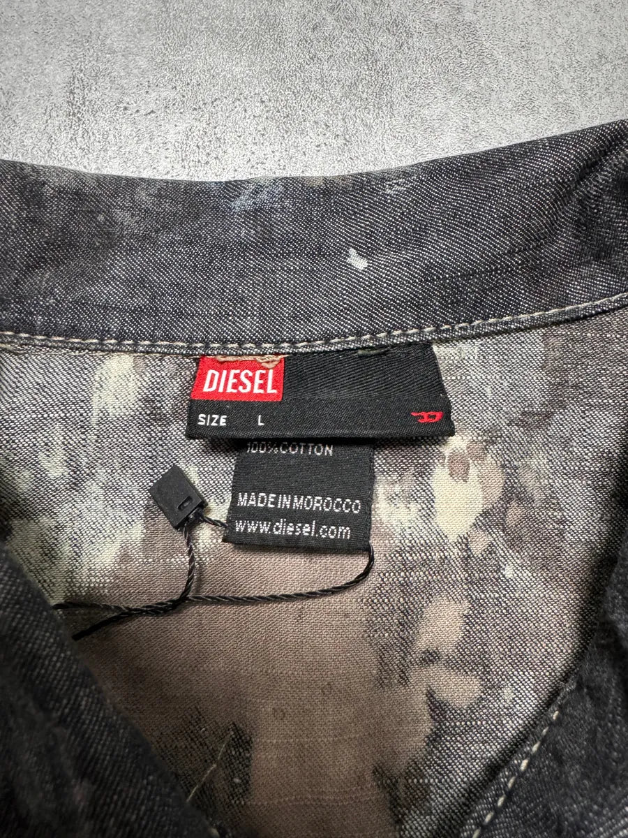 2000S Diesel Dirty Bleached Dyed Cropped Jacket yEsuwin 5