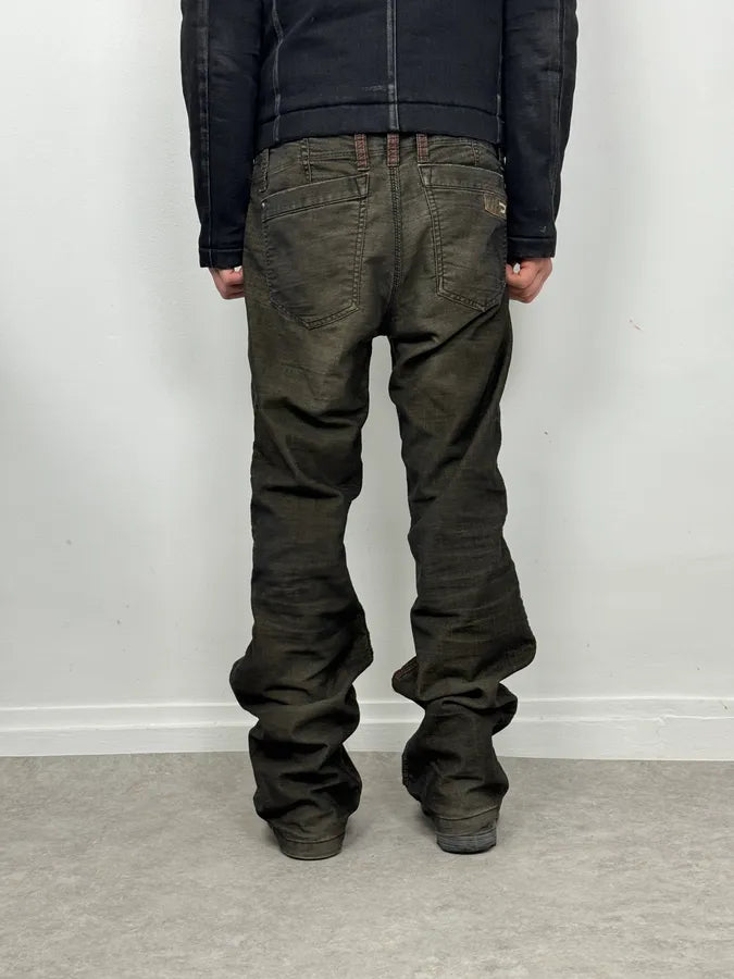 2000s Diesel Faded Black Grey Denim Pants eTiIIFV 2