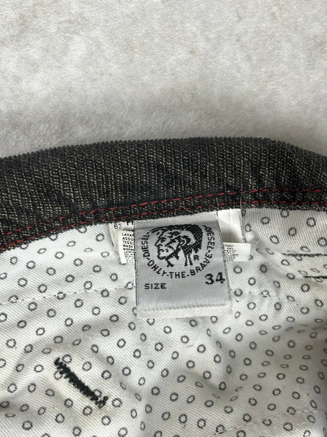 2000s Diesel Faded Black Grey Denim Pants eTiIIFV 10