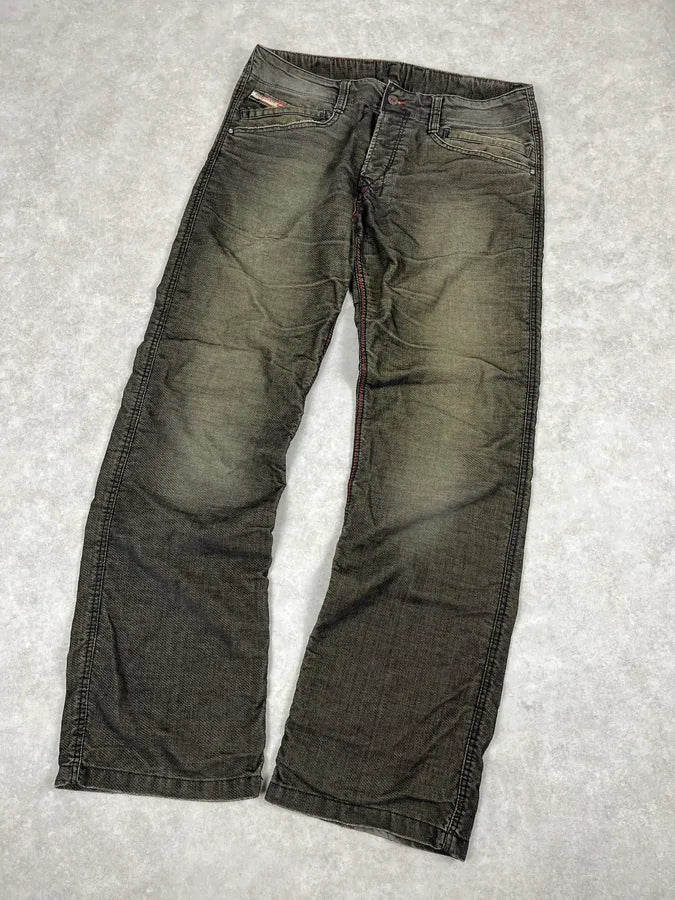 2000s Diesel Faded Black Grey Denim Pants eTiIIFV 4