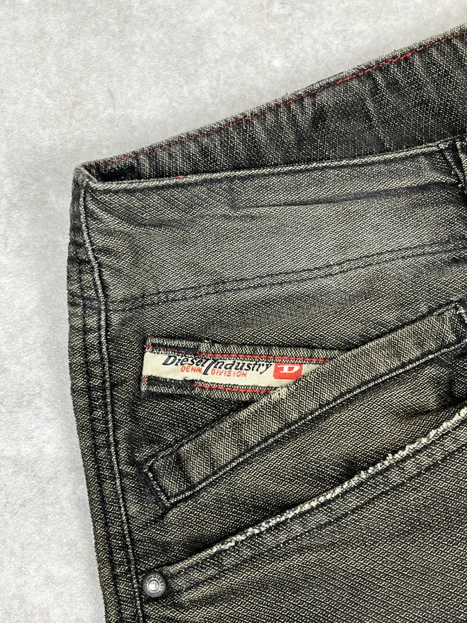 2000s Diesel Faded Black Grey Denim Pants eTiIIFV 8
