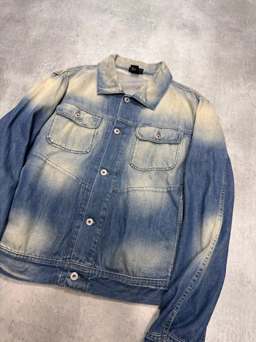2000s Diesel Faded Blue Denim Jacket yncdquA 1