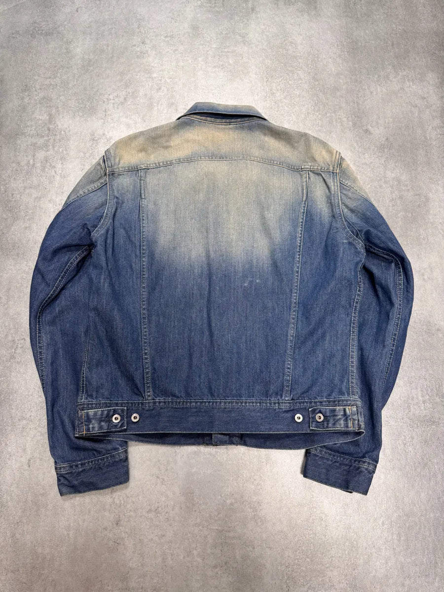 2000s Diesel Faded Blue Denim Jacket yncdquA 2