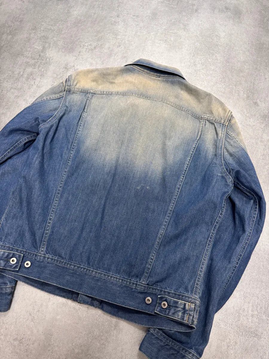 2000s Diesel Faded Blue Denim Jacket yncdquA 3
