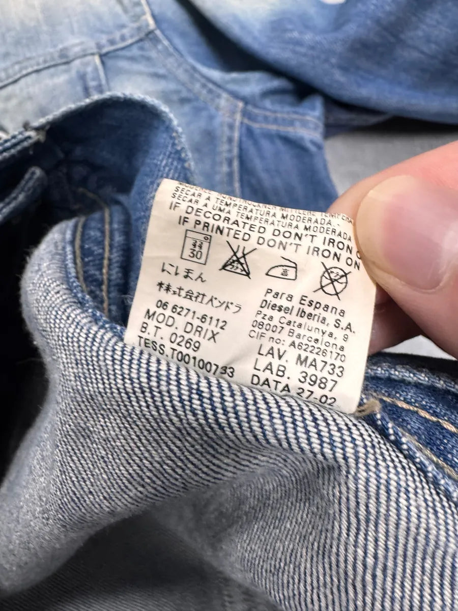 2000s Diesel Faded Blue Denim Jacket yncdquA 5