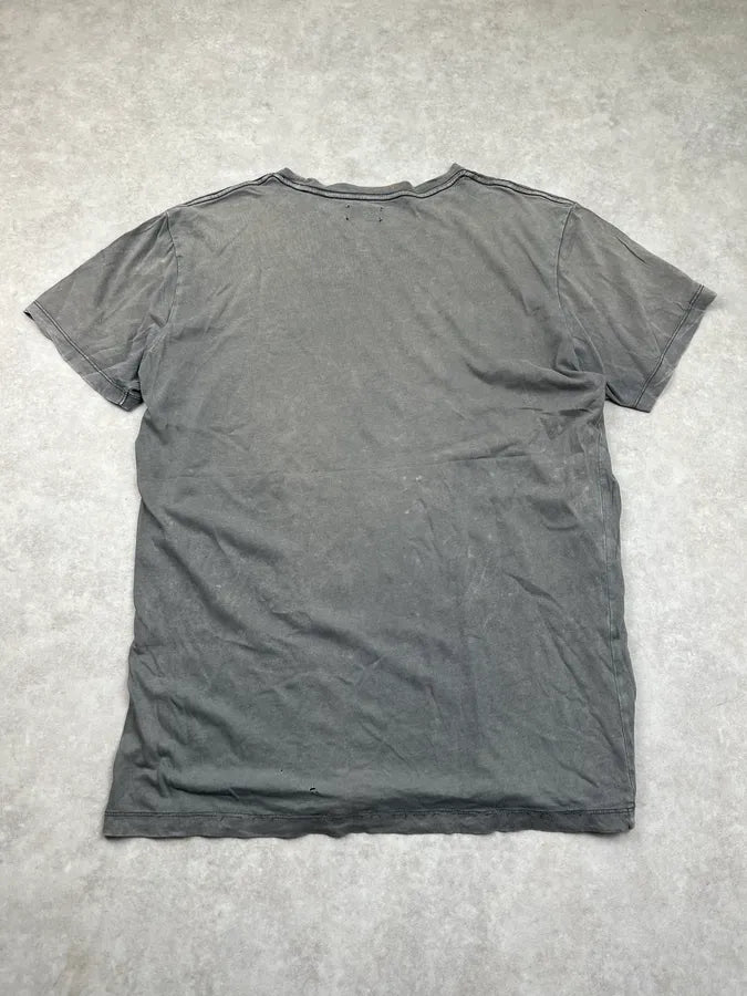 2000s Diesel Fingerprint Faded Grey T-Shirt vvCdybX 5