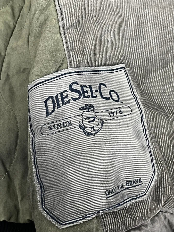 2000s Diesel Grey Asymmetrical Caban Jacket NzKNbKG 8