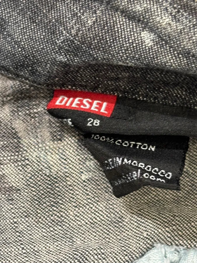 2000s Diesel Grey Denim Tie-Dye Jeans dmgWtPS 10