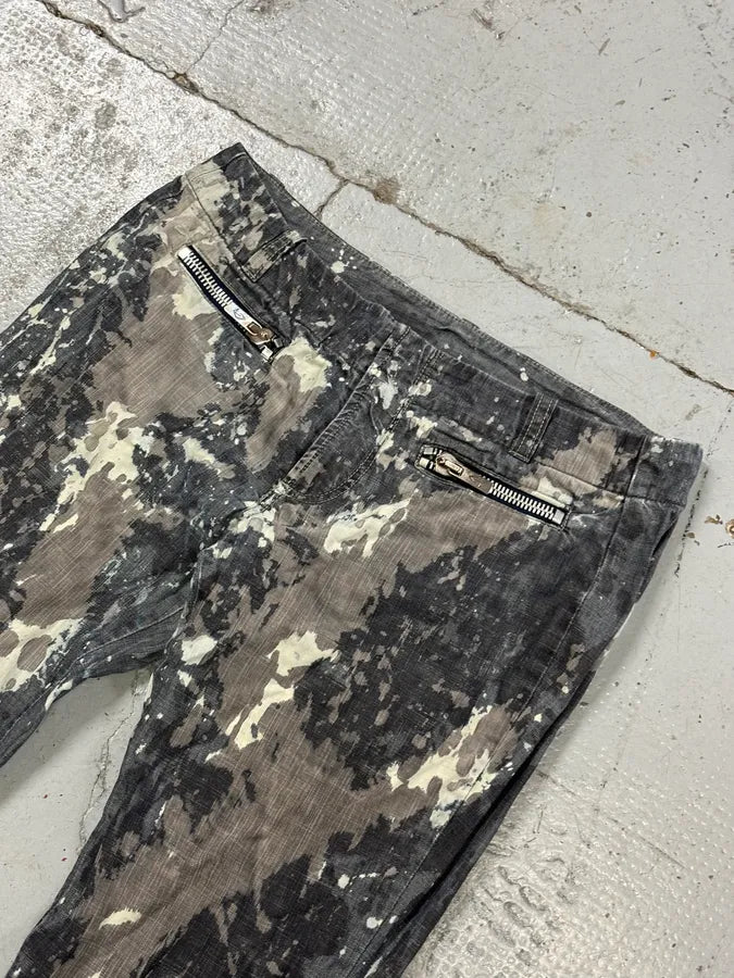 2000s Diesel Grey Denim Tie-Dye Jeans dmgWtPS 5