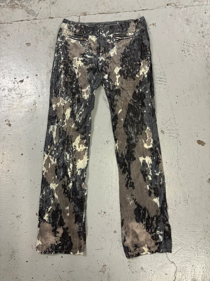 2000s Diesel Grey Denim Tie-Dye Jeans dmgWtPS 3