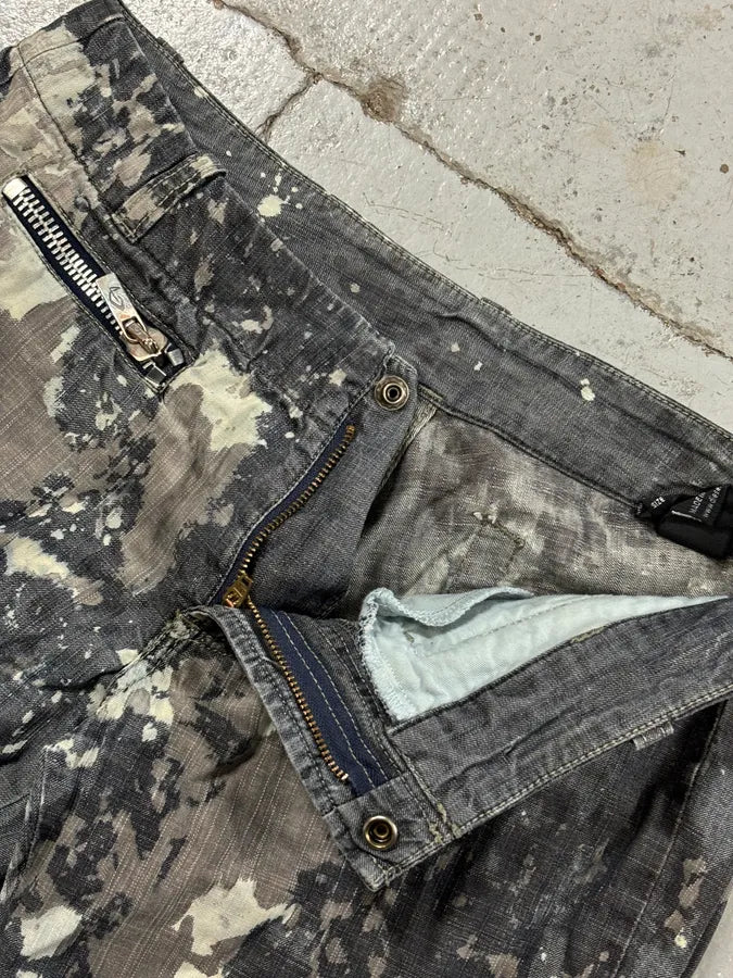 2000s Diesel Grey Denim Tie-Dye Jeans dmgWtPS 8