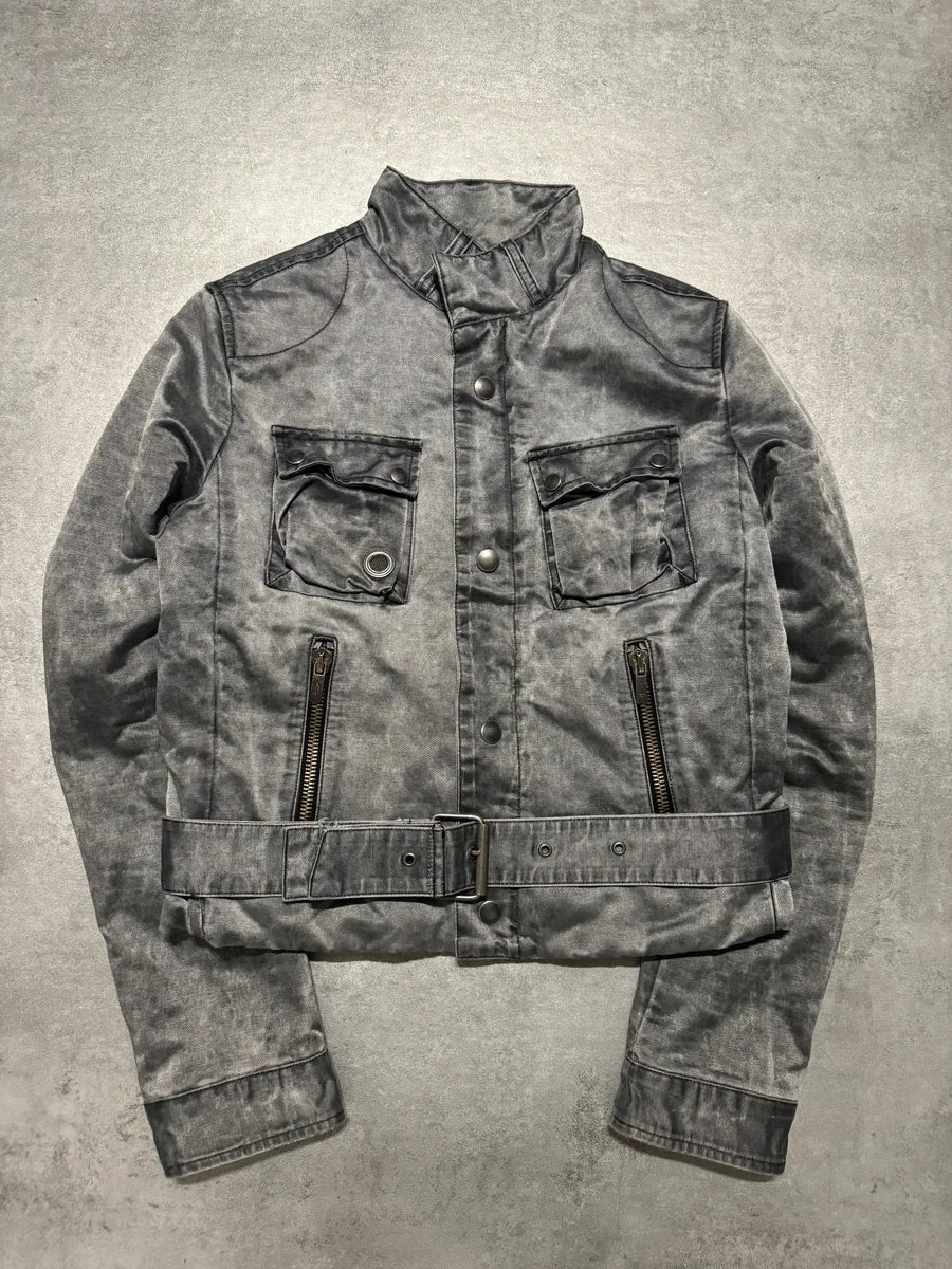 2000s Diesel Grey Faded Jacket HDuABOe 5