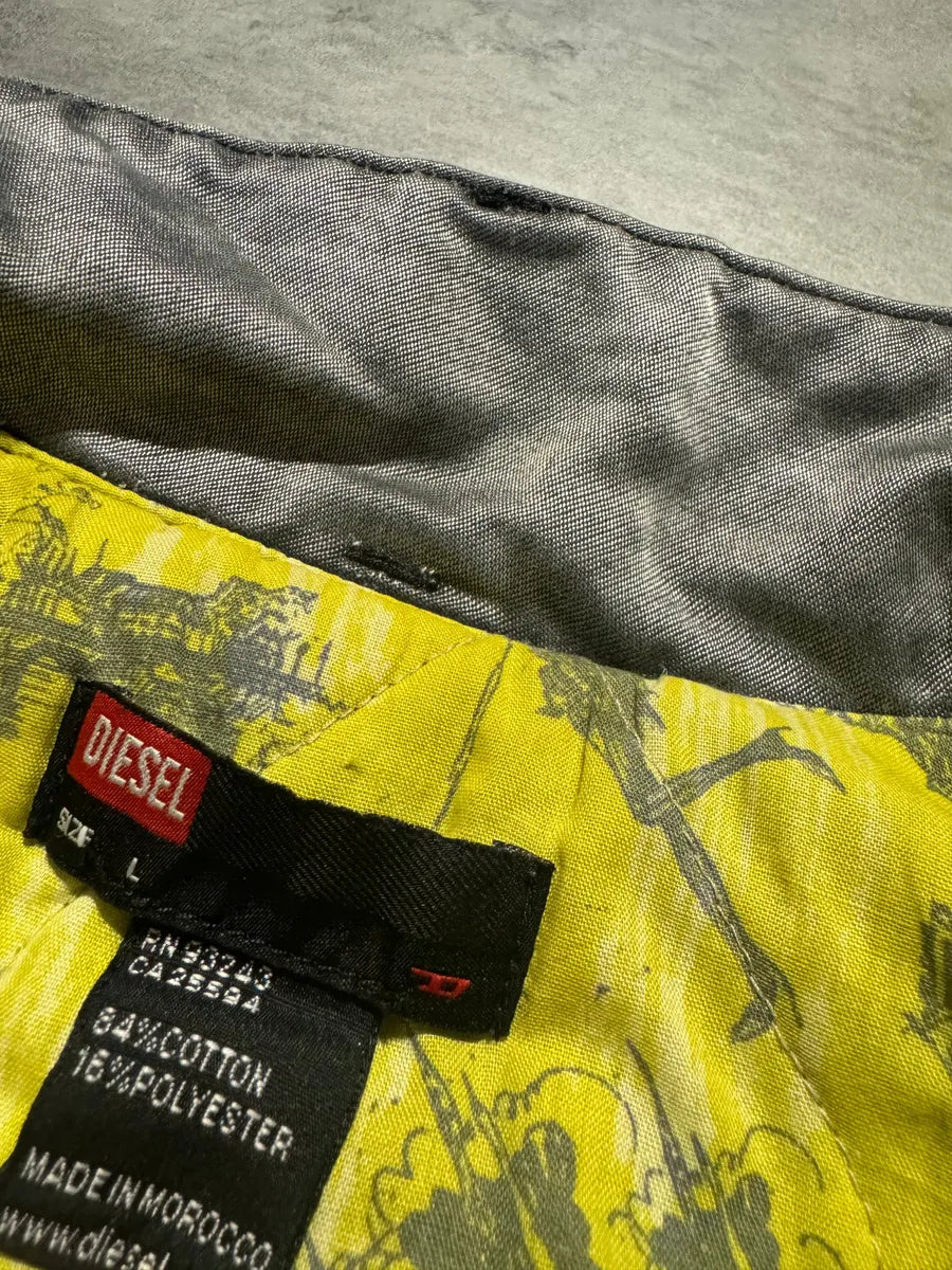 2000s Diesel Grey Faded Jacket HDuABOe 9