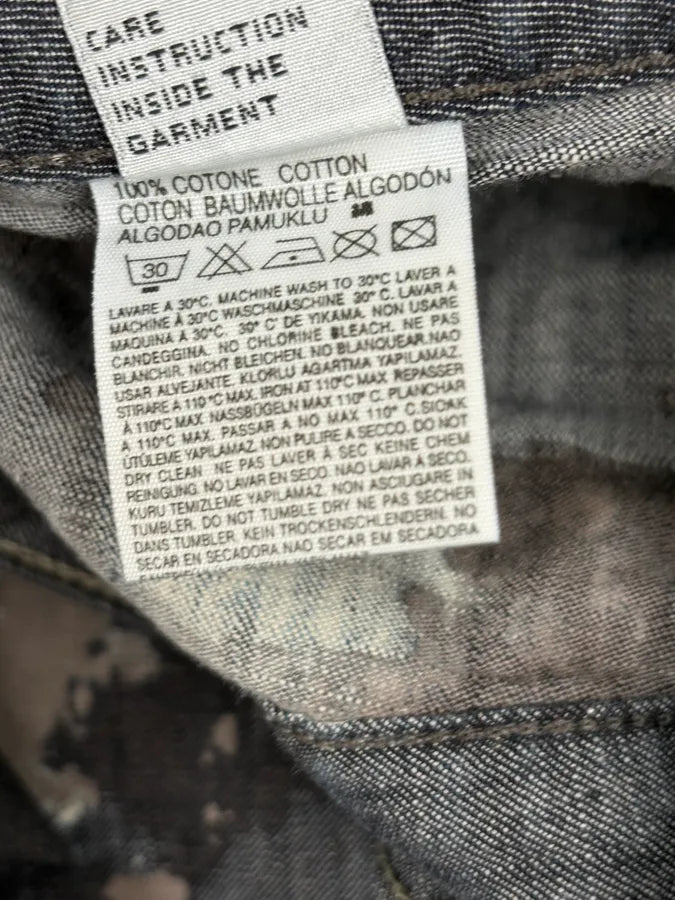 2000s Diesel Grey Painted Splash Abstract Pants sACFpMW 10