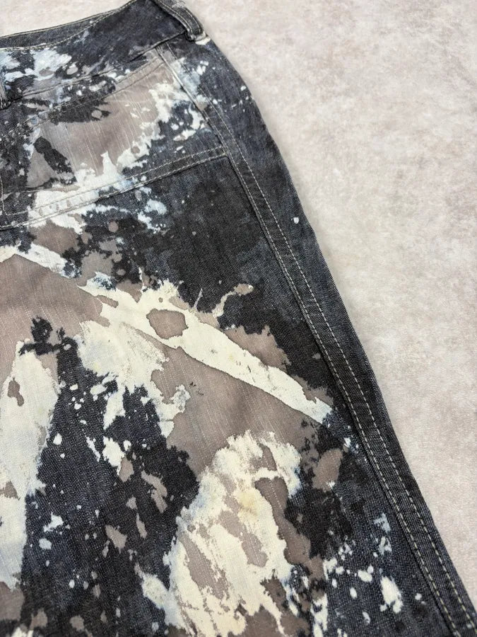 2000s Diesel Grey Painted Splash Abstract Pants sACFpMW 4