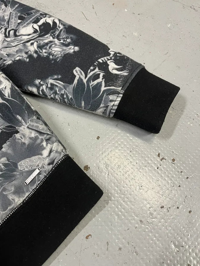 2000s Diesel Grey Tiger Bomber Jacket UxBBSZD 5