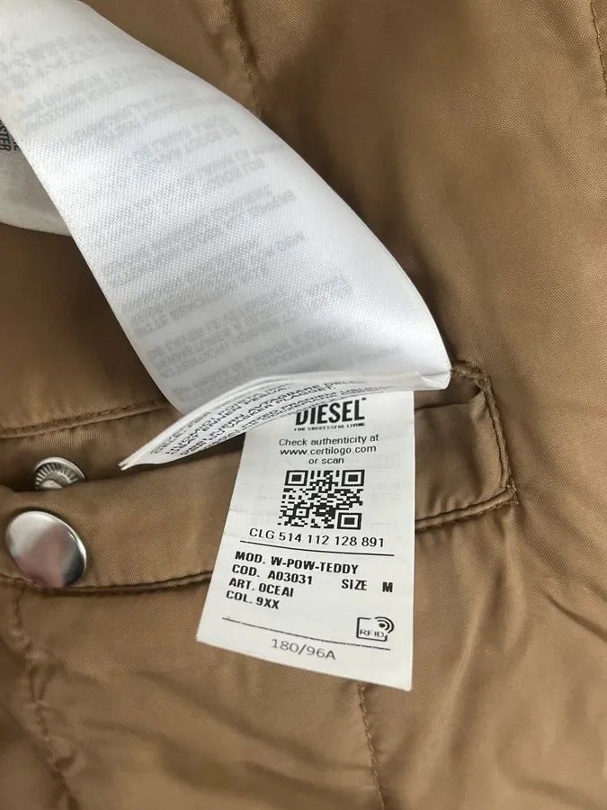 2010s Diesel Hybrid Army Faux Fur Bomber Jacket dxKIvPN 8