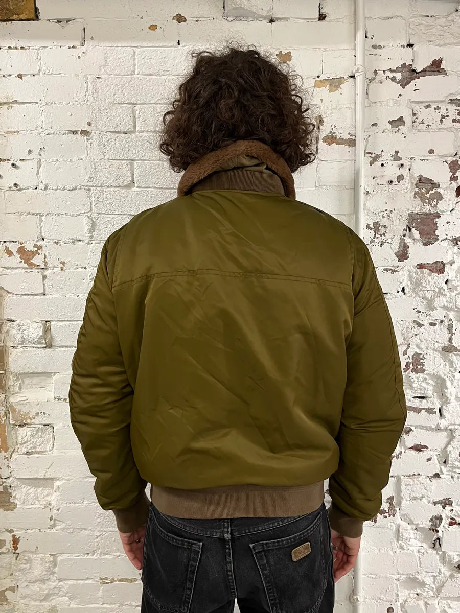 2000s Diesel Khaki Collar Cargo Bomber Jacket jknRokg 2